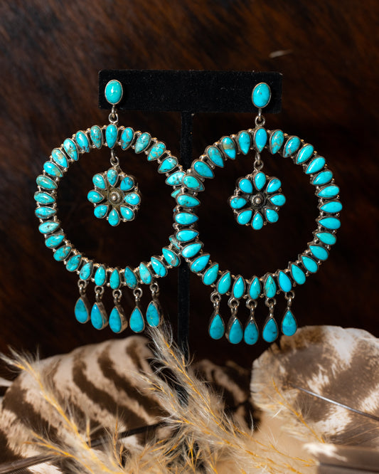 Turquoise Chandelier Earrings
