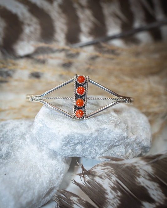 Coral Cuff - Smokin' Blues Turquoise