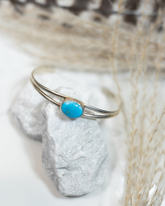 Turquoise Cuff - Smokin' Blues Turquoise