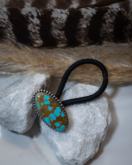 Turquoise Hair Tie - Smokin' Blues Turquoise