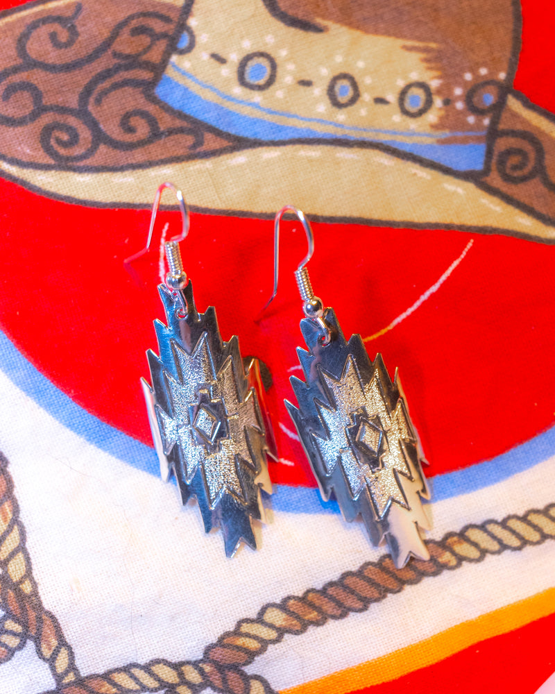 Sterling Silver Earrings - Smokin' Blues Turquoise