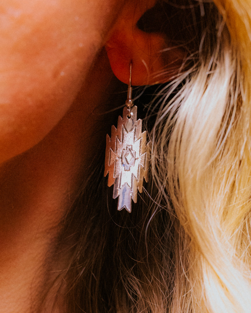 Sterling Silver Earrings - Smokin' Blues Turquoise