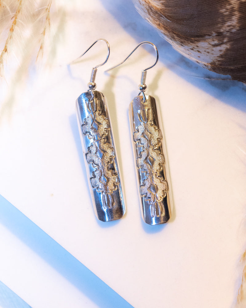 Sterling Silver Earrings - Smokin' Blues Turquoise