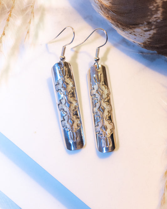 Sterling Silver Earrings - Smokin' Blues Turquoise