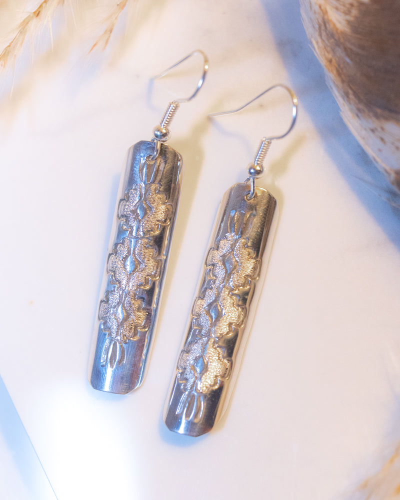 Sterling Silver Earrings - Smokin' Blues Turquoise