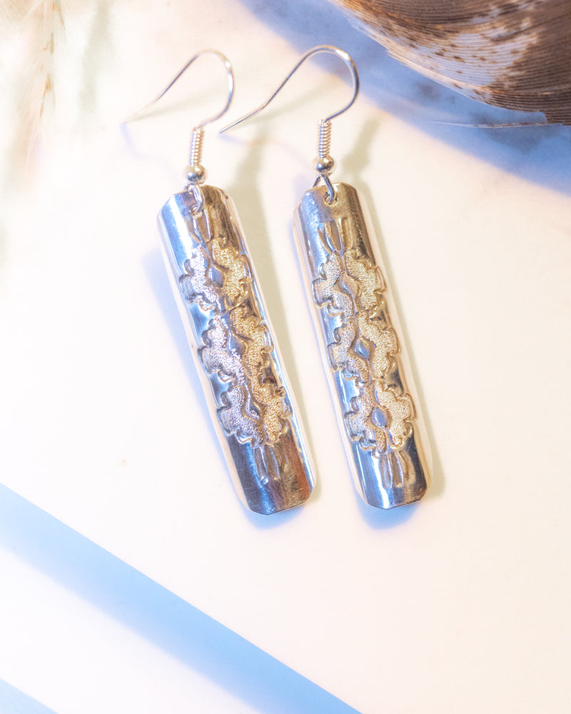 Sterling Silver Earrings - Smokin' Blues Turquoise